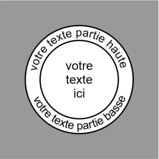 sceau avec texte personnalisé