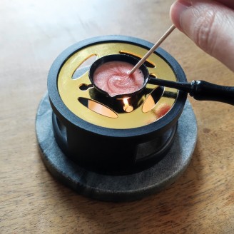 chauffe cire, réchaud plus cuillère